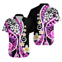 Plumeria Polynesian Couples Matching Outfits Combo Long Sleeve Dress Trending Pink LT6 - Polynesian Pride