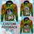 Custom Photo Polynesian Tribal Hoodie with Tropical Flower CTM09 - Polynesian Pride