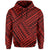 Samoa Hoodie Polynesian Pattern Red Color