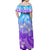 Polynesian Couple Outfits Plumeria Flowers Matching Dress and Hawaiian Shirt Polynesian Tribal Gradient Purple LT9 - Polynesian Pride