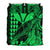 Hawaii Sea Turtle Bedding Set Polynesia Kakau with Kanaka Maoli Green LT9 - Polynesian Pride