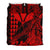 Hawaii Sea Turtle Bedding Set Polynesia Kakau with Kanaka Maoli Red LT9 - Polynesian Pride