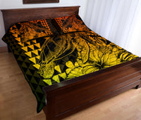 Hawaii Sea Turtle Quilt Bed Set Polynesia Kakau with Kanaka Maoli Reggae LT9 - Polynesian Pride