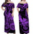 Hawaii Couple Outfit Ideas King Kamehameha Day Matching Dress and Hawaiian Shirt Paradise of the Pacific Tribal Kakau with Kanaka Maoli Purple LT9 - Polynesian Pride