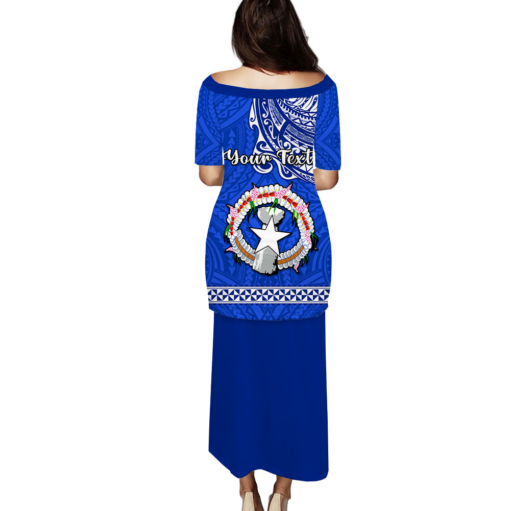 Personalised Father Day Northern Mariana Islands Puletasi Dress CNMI I Love You Dad LT14 - Polynesian Pride