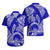 Couples Matching Hawaiian Outfits Couples Long Dress and Hawaiian Shirt Hawaiian Tribal Honu Blue Version LT14 - Polynesian Pride