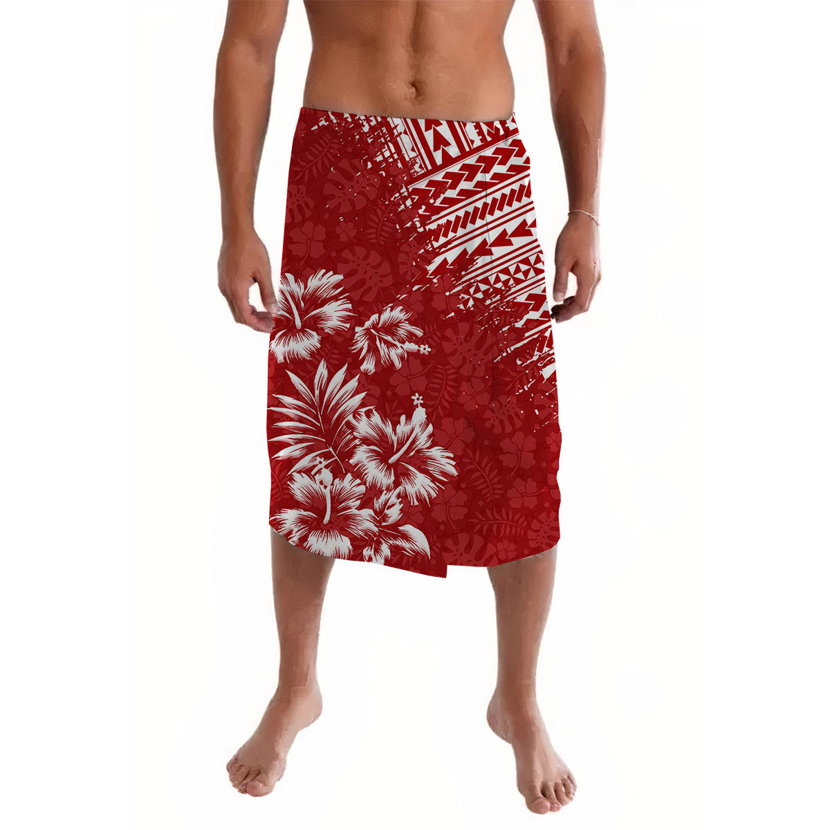 Hawaii Summer Lavalava Mix Polynesian Red LT6 Red - Polynesian Pride