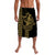 Polynesian Lavalava Hawaiian Warrior and Aloha Girl With Hammerhead Shark Tattoos Gold LT6 Lavalava Gold - Polynesian Pride