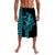 Polynesian Lavalava Hawaiian Warrior and Aloha Girl With Hammerhead Shark Tattoos Light Blue LT6 Lavalava Blue - Polynesian Pride