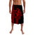 Polynesian Lavalava Hawaiian Warrior and Aloha Girl With Hammerhead Shark Tattoos Red LT6 Lavalava Red - Polynesian Pride LLC