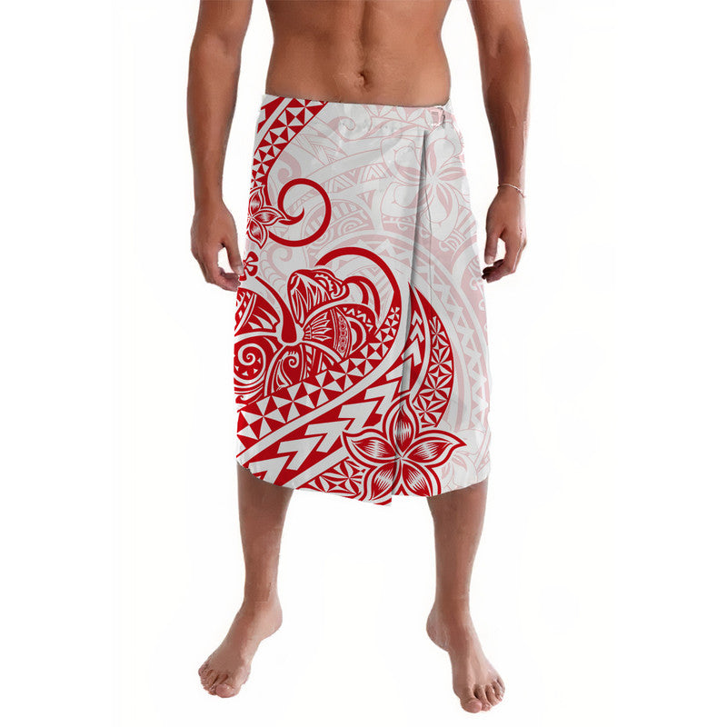 Polynesian Tribal Tattoo Retro Lavalava Red Screen Color LT9 Red - Polynesian Pride