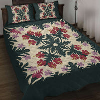 Hawaii Quilt – Quilt Bed Set – Ginger Hibiscus Plumeria Quilting Premium Quilt LT05