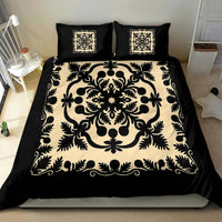 Hawaii Bedding Set Royal - Black And Beige Ver 1
