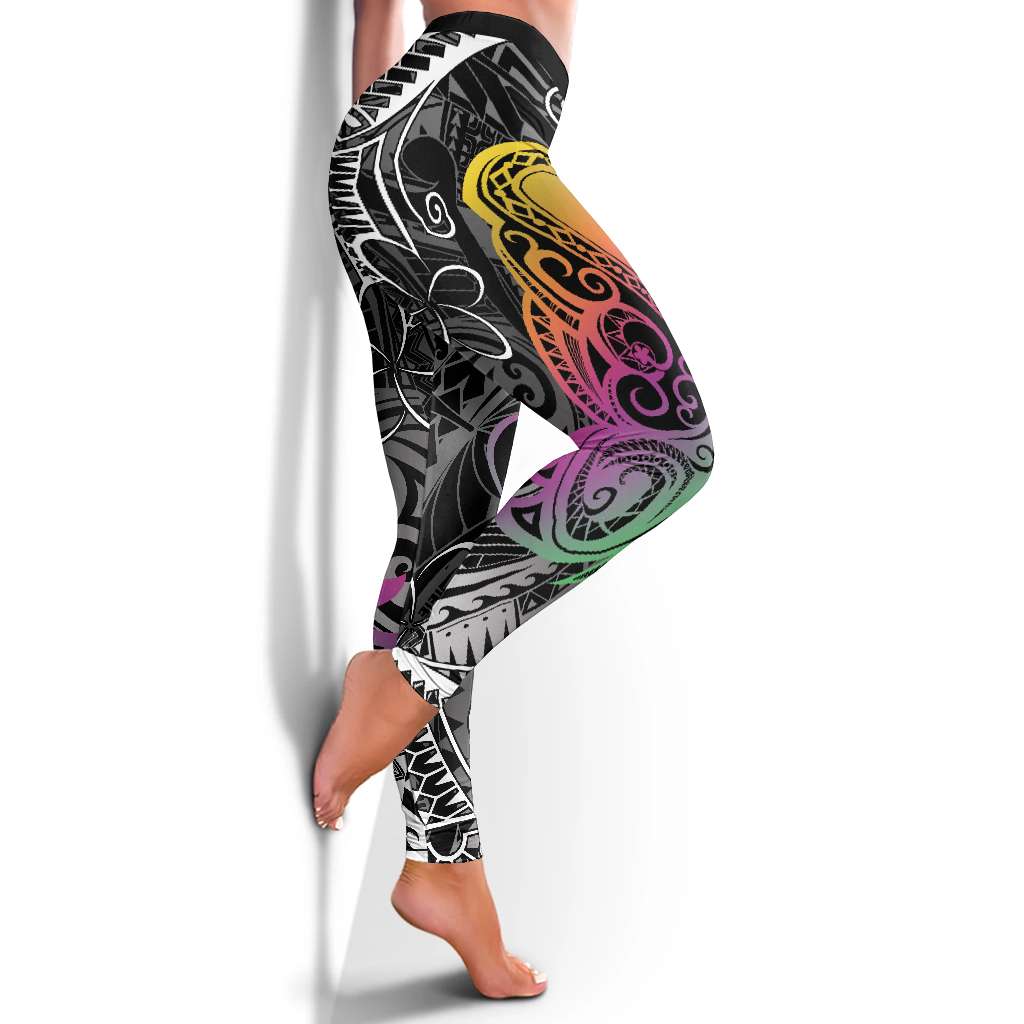 Polynesia Butterfly Tribal Tattoo Leggings - Polynesian Pattern LT05
