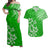 Hawaii Summer Matching Dress and Hawaiian Shirt Mix Polynesian Green LT6 Green - Polynesian Pride