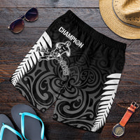 New Zealand Men Shorts All Black Champion LT7 Black - Polynesian Pride
