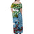 Personalised Australia And Fiji Off Shoulder Long Dress Aboriginal Mix Fijian Tapa Unique LT14 - Polynesian Pride