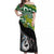 Personalised New Zealand And Australia Off Shoulder Long Dress Aboriginal Mix Aotearoa Maori Unique LT14 Women Green - Polynesian Pride