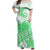 Hawaii Polynesian Tribal Tattoo Retro Couple Off Long Dress and Hawaiian Shirt Green Screen Color LT9 - Polynesian Pride