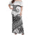 Polynesian Tribal Tattoo Retro Off Shoulder Long Dress Black Screen Color LT9 - Polynesian Pride