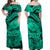 Polyneisian Pride Happy Father Day Off Shoulder Long Dress I Love You Dad - Polynesian Tribal Green LT9 Women Green - Polynesian Pride