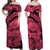 Matching Hawaiian Outfits For Couples Polyneisian Happy Father Day Dress and Hawaiian Shirt I Love You Dad Tribal Pink LT9 - Polynesian Pride