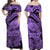 Polyneisian Pride Happy Father Day Off Shoulder Long Dress I Love You Dad - Polynesian Tribal Purple LT9 Women Purple - Polynesian Pride