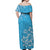 Hawaii Summer Matching Dress and Hawaiian Shirt Mix Polynesian Light Blue LT6 - Polynesian Pride