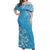 Hawaii Summer Matching Dress and Hawaiian Shirt Mix Polynesian Light Blue LT6 No Shirt Light Blue - Polynesian Pride