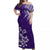 Hawaii Summer Matching Dress and Hawaiian Shirt Mix Polynesian Purple LT6 No Shirt Purple - Polynesian Pride