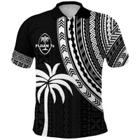 Fiji Rugby Sevens Fijian Tapa – Polo Shirt – LT13 Black - Polynesian Pride
