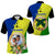 Malpampa Province Custom Polo Shirt With Photo Vanuatuan Boar's Tusk Flag Multicolored CTM09 - Polynesian Pride