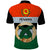 Penama Province Custom Polo Shirt With Photo Vanuatuan Boar's Tusk Flag Multicolored CTM09 - Polynesian Pride