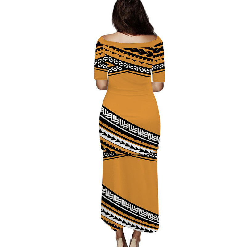 Polynesian Puletasi Dress Simple Gold No.1 LT6 - Polynesian Pride