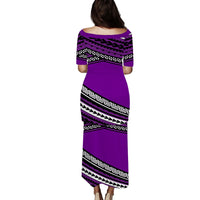 Polynesian Puletasi Dress Simple Purple No.2 LT6 - Polynesian Pride