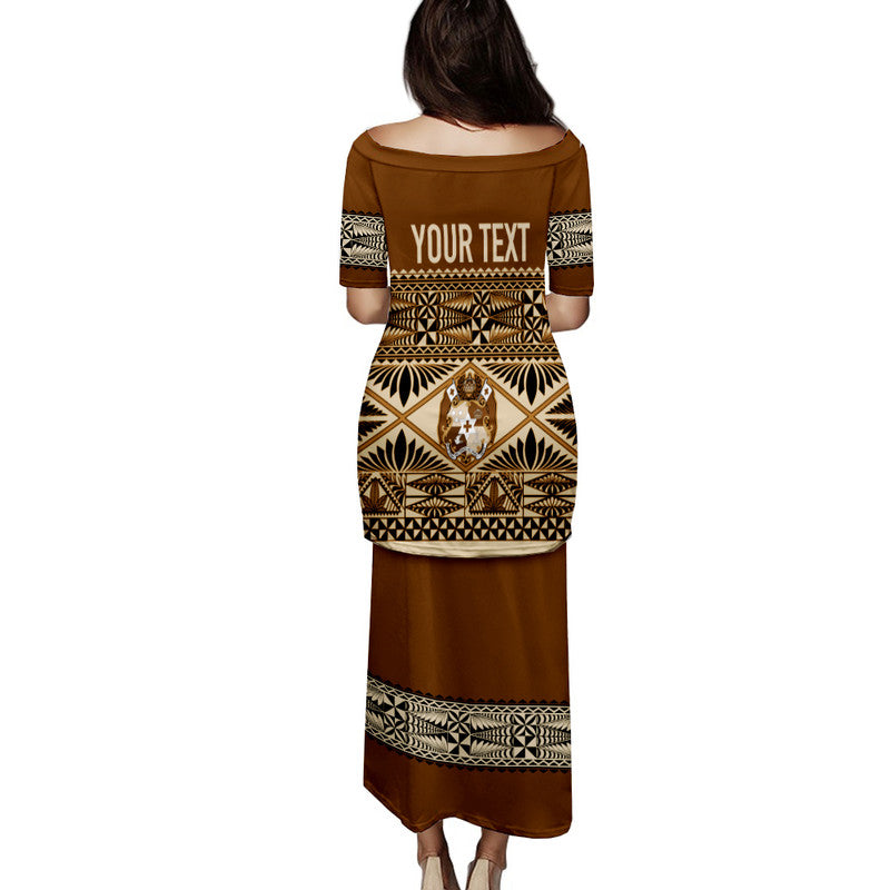 Personalised Tonga Independence Day Puletaha Dress Ngatu Tapa Style LT7 - Polynesian Pride