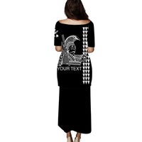 Hawaii Puletasi Dress King Kamehameha Day - White LT6 - Polynesian Pride