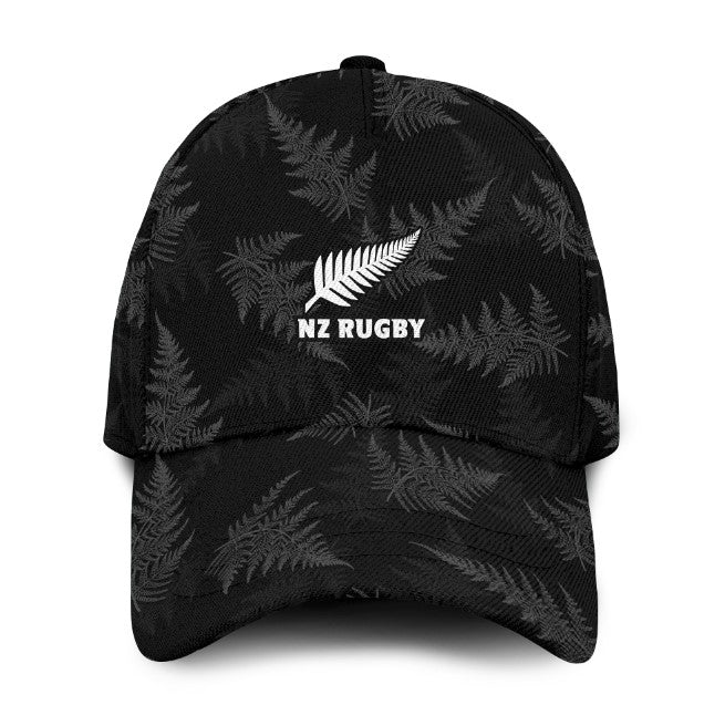 New Zealand Silver Fern Rugby Classic Cap 2023 Go Aotearoa World Cup LT14 Classic Cap Universal Fit Black - Polynesian Pride