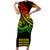 Kakau Hawaiian Polynesian Couples Matching Outfits Combo Bodycon Dress And Hawaii Shirt Reggage LT6 - Polynesian Pride