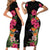 Hawaii Flowers Tribal Pattern Family Matching Short Sleeve Bodycon Dress and Hawaiian Shirt LT9 - Polynesian Pride