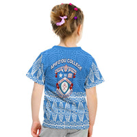 Apifo'Ou College T Shirt Kid Tongan Pattern Afc Lovers LT13 - Polynesian Pride
