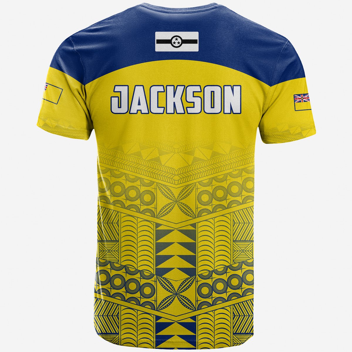 (JACKSON) Niue T Shirt Rock of Polynesia Golden LT13 - Polynesian Pride