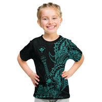 Hawaii Polynesian T Shirt Kid Ukulele Turquoise LT13 Youth XL Size14 - Polynesian Pride