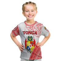 Tonga T Shirt Kid Tongan Pattern Blithesome LT13 Youth XL Size14 - Polynesian Pride