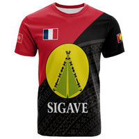 Sigave Chiefdom Wallis et Futuna T Shirt Polynesian Pattern and Flag LT13 Unisex Red - Polynesian Pride