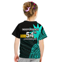 Nauru Independence Day T Shirt Kid Flag In Heart No.4 LT6 Youth XL Size14 - Polynesian Pride