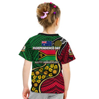 Vanuatu Mix Aboriginal Happy Independence Day T Shirt KID LT6 Youth XL Size14 - Polynesian Pride