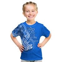 (Custom Personalised) Hammerhead Shark T Shirt Kid Polynesian Blue Style LT6 Youth XL Size14 - Polynesian Pride