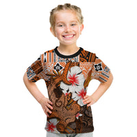 (Custom Personalised) Hammerhead Shark T Shirt Kid Hawaii Style Orange LT6 Youth XL Size14 - Polynesian Pride