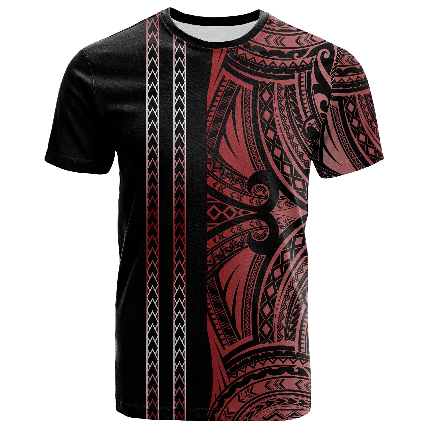 Hawaii Tribal T Shirt Black Style LT6 Black - Polynesian Pride